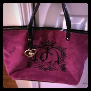 Juicy couture velvet tote bag